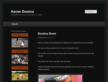 Tablet Screenshot of kaviar-domina.net